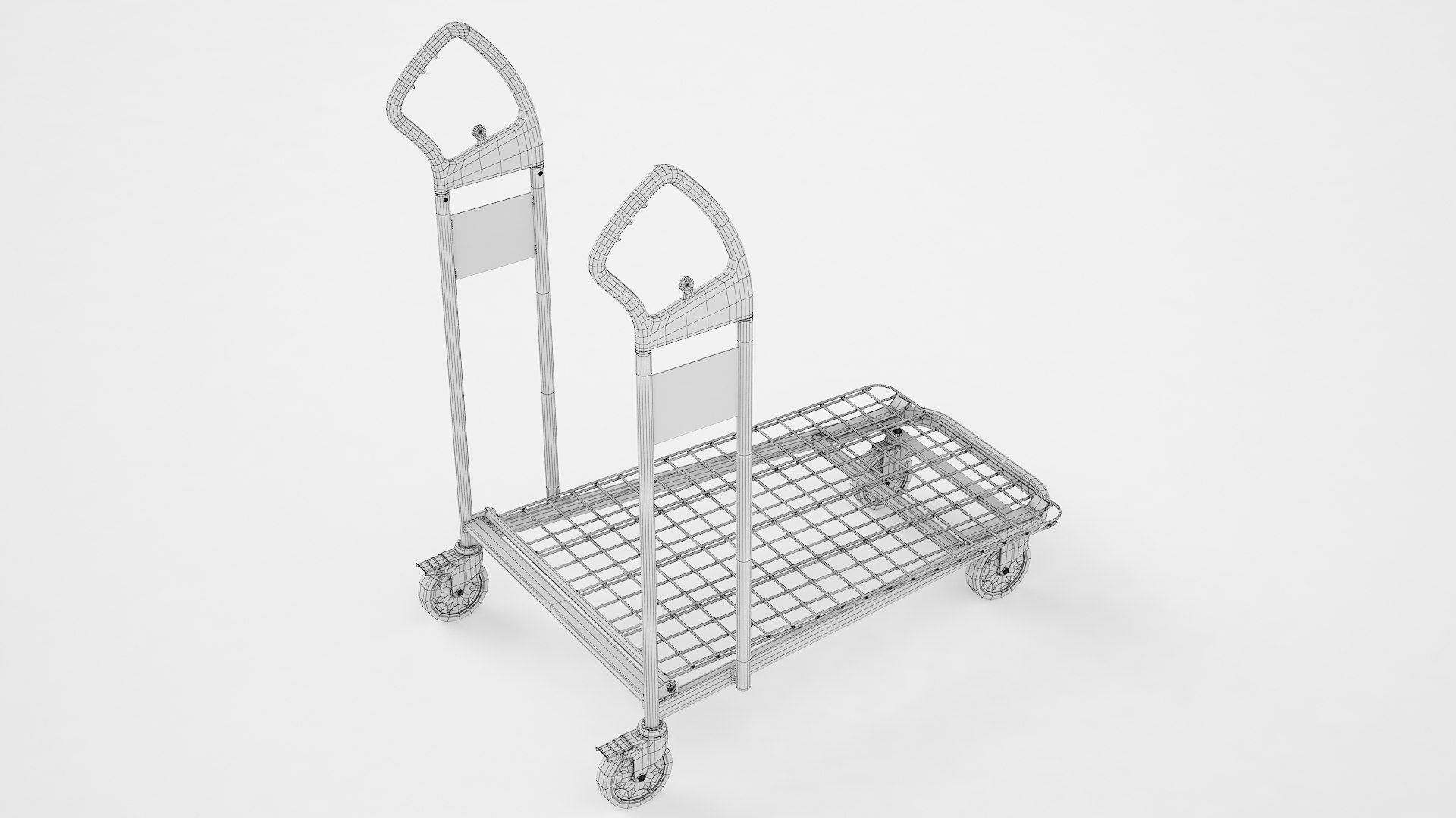 3D Cargo Shopping Trolley 01 - TurboSquid 2064426
