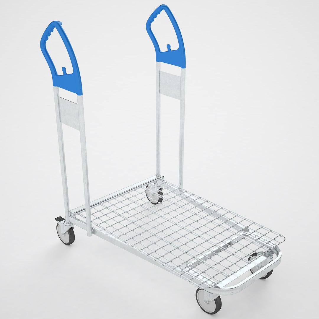 3D Cargo Shopping Trolley 01 - TurboSquid 2064426