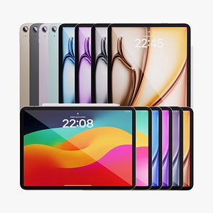 3D iPad Air 11 inch M2 2024 Collection model