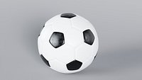 Realistic Soccer Ball 3D Model StemCell certified Zero Cleanup UVs 4K PBR Textures
