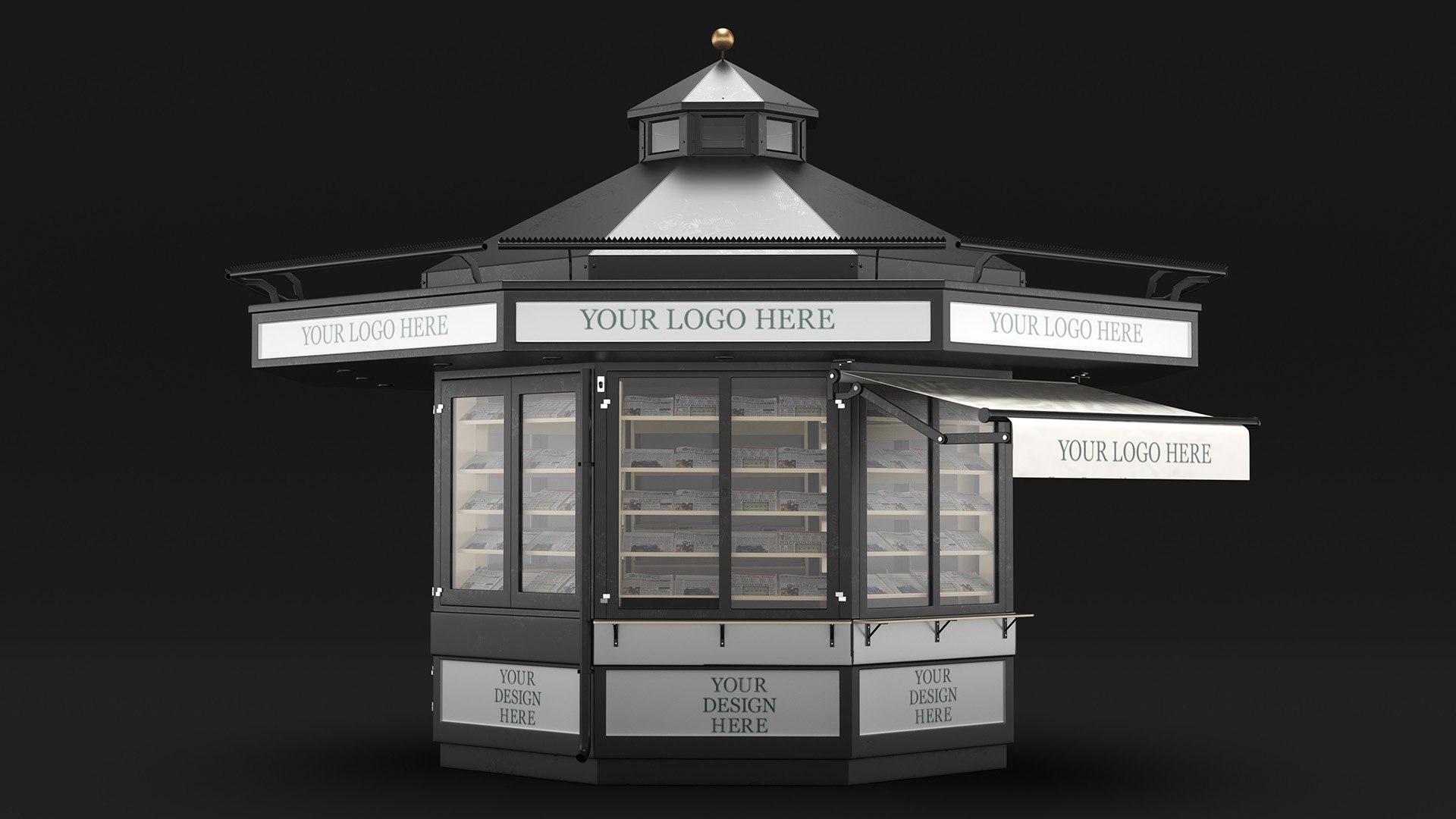 Newspaper Kiosk Black 3D model https://p.turbosquid.com/ts-thumb/SK/3bynak/65/newspaper_kiosk_black_011/jpg/1681824117/1920x1080/fit_q87/48735d59c459c0c0702875af3dfcf7b8e4d2dcfa/newspaper_kiosk_black_011.jpg
