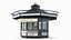Newspaper Kiosk Black