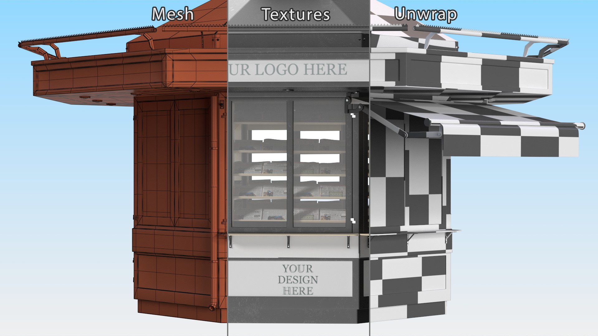 Newspaper Kiosk Black 3D model https://p.turbosquid.com/ts-thumb/SK/3bynak/wi/newspaper_kiosk_black_021/jpg/1681824123/1920x1080/fit_q87/05c01487410a1fe212c7090e1e58dfc7c746e19c/newspaper_kiosk_black_021.jpg