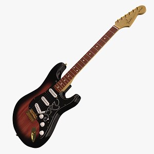 3D Stratocaster Stevie Ray Vaughan model