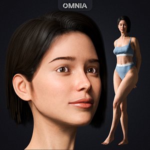 3D Natalia - Realistic Rigged Female Character model