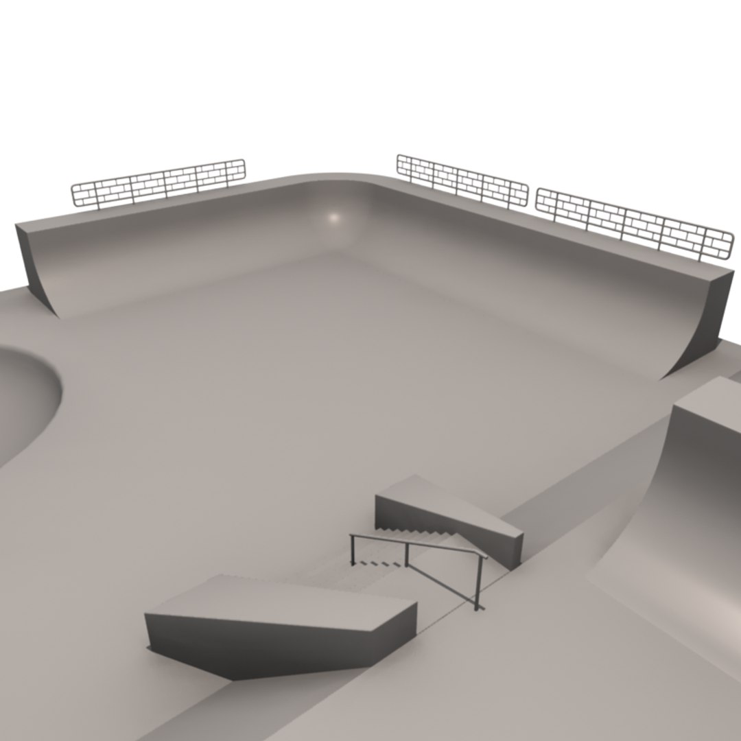 skate park 3d model