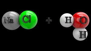 NaCl reacts with H2O