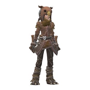 3D Female Druid