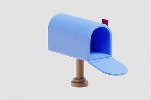 Mailbox cartoon 3D model