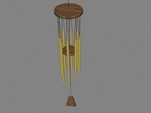 wind chimes 3d model