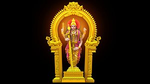 Lord muruga statue 3D