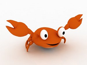 Cartoon Crab - Cartoonish Aquatic Creature 3d model