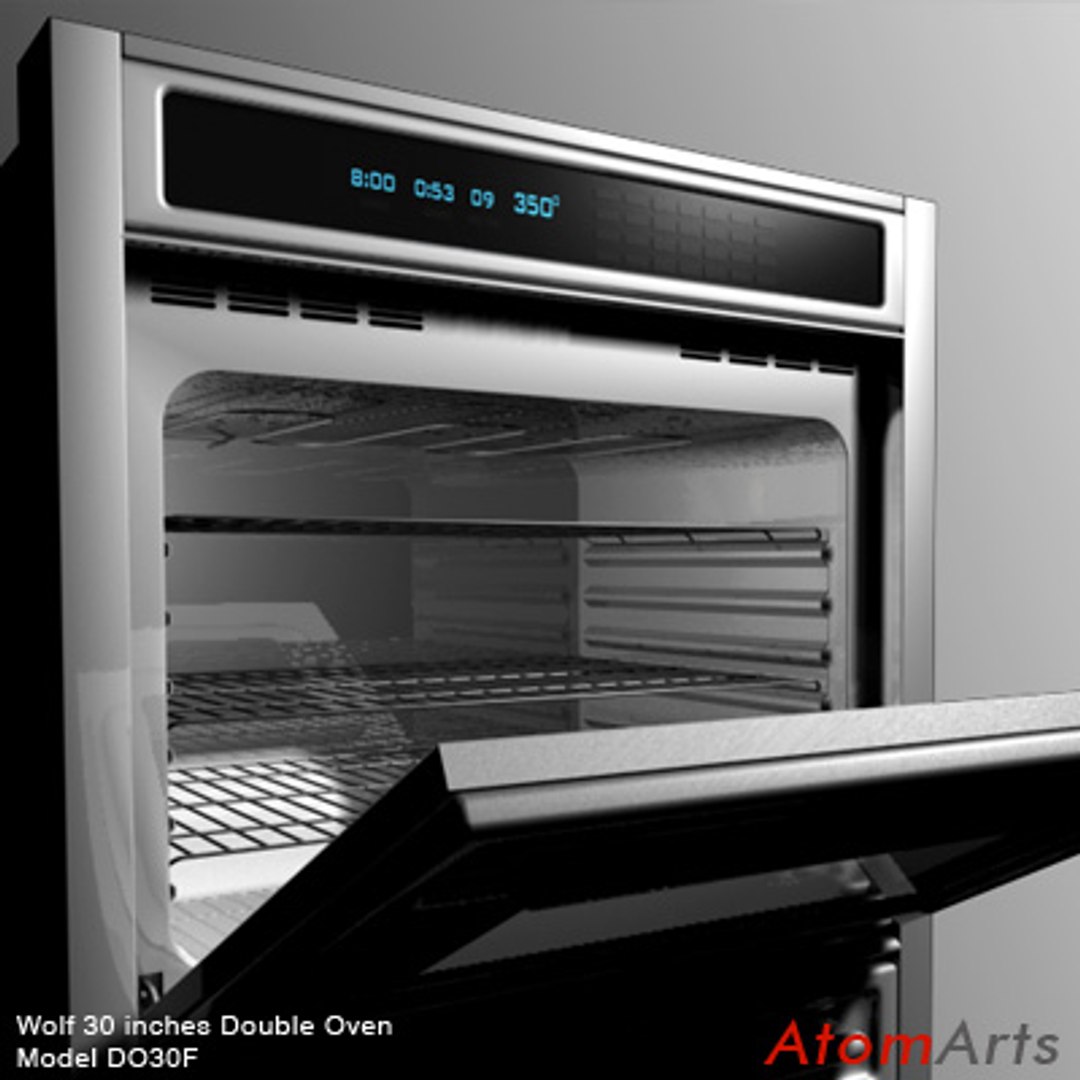 3d Model Wolf Double Oven