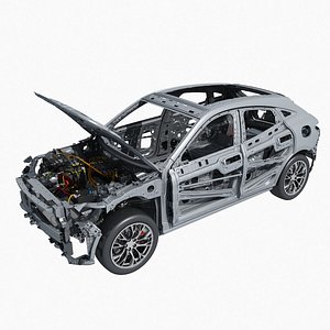 Electric SUV frame 3D model