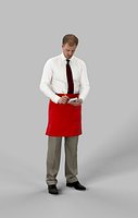 Waiter Barman Man Mistery Standing While Taking An Order