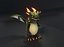 Cartoon Green Dragon Rigged Low-poly