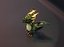 Cartoon Green Dragon Rigged Low-poly