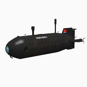 Chinese HSU  submarine drone 3D model