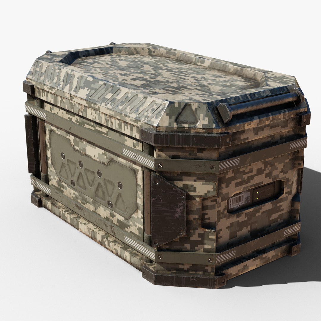 Scifi Military Transport Crate 3D 모델 TurboSquid 1680055
