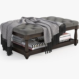 Upholstered Petit Royale Ottoman Coffee Table