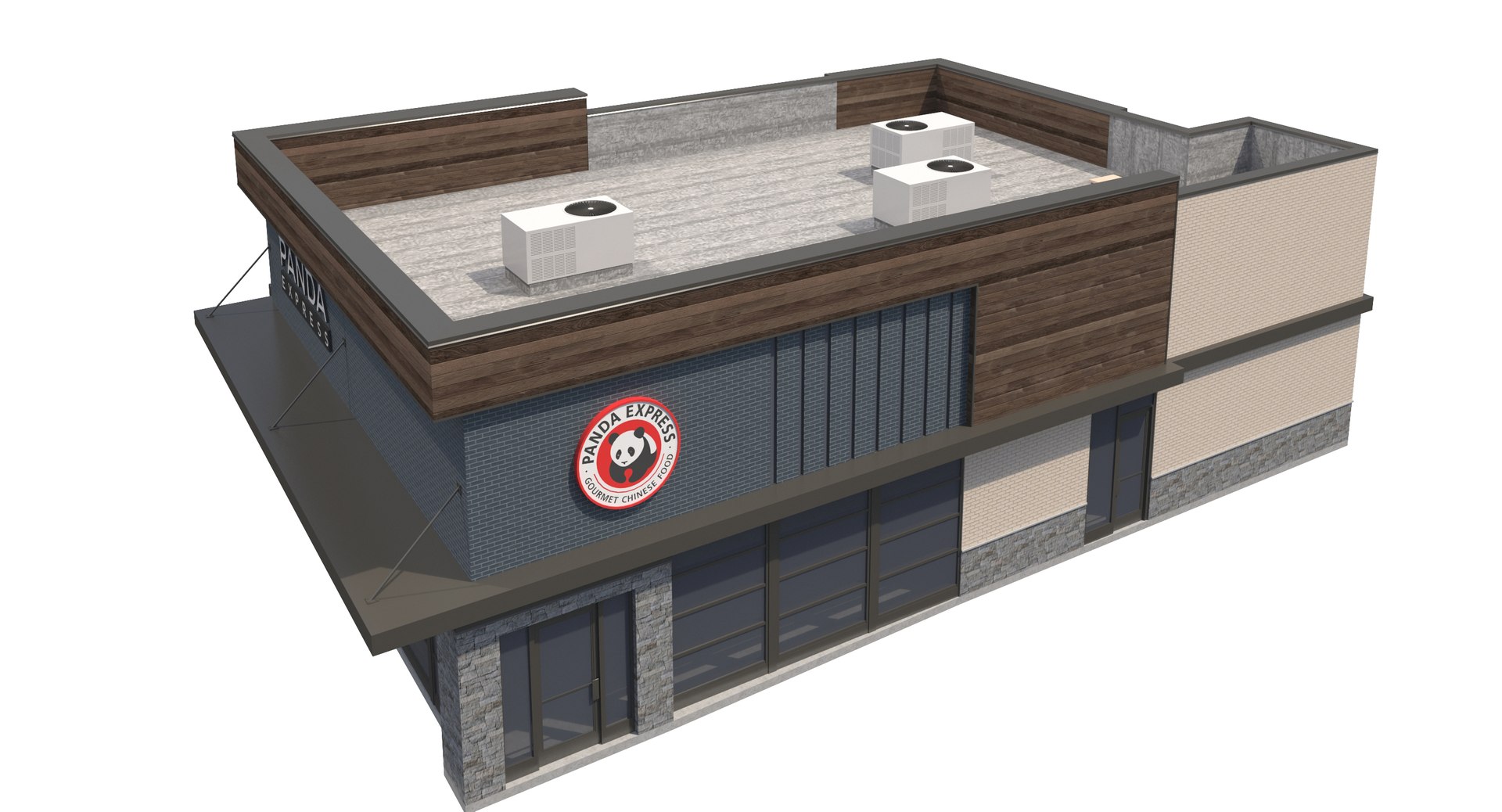 Exterior Panda Express 3D - TurboSquid 1288573