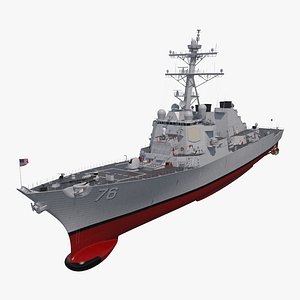 arleigh burke destroyer higgins 3D