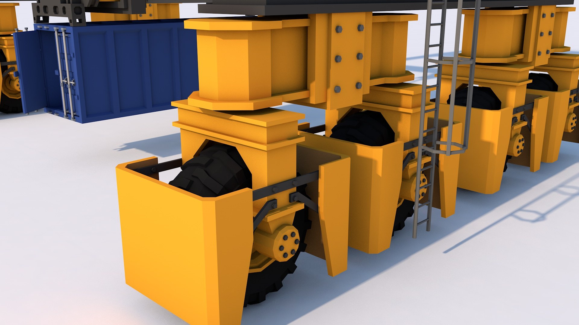 Straddle Carrier Machine 3D - TurboSquid 2202442