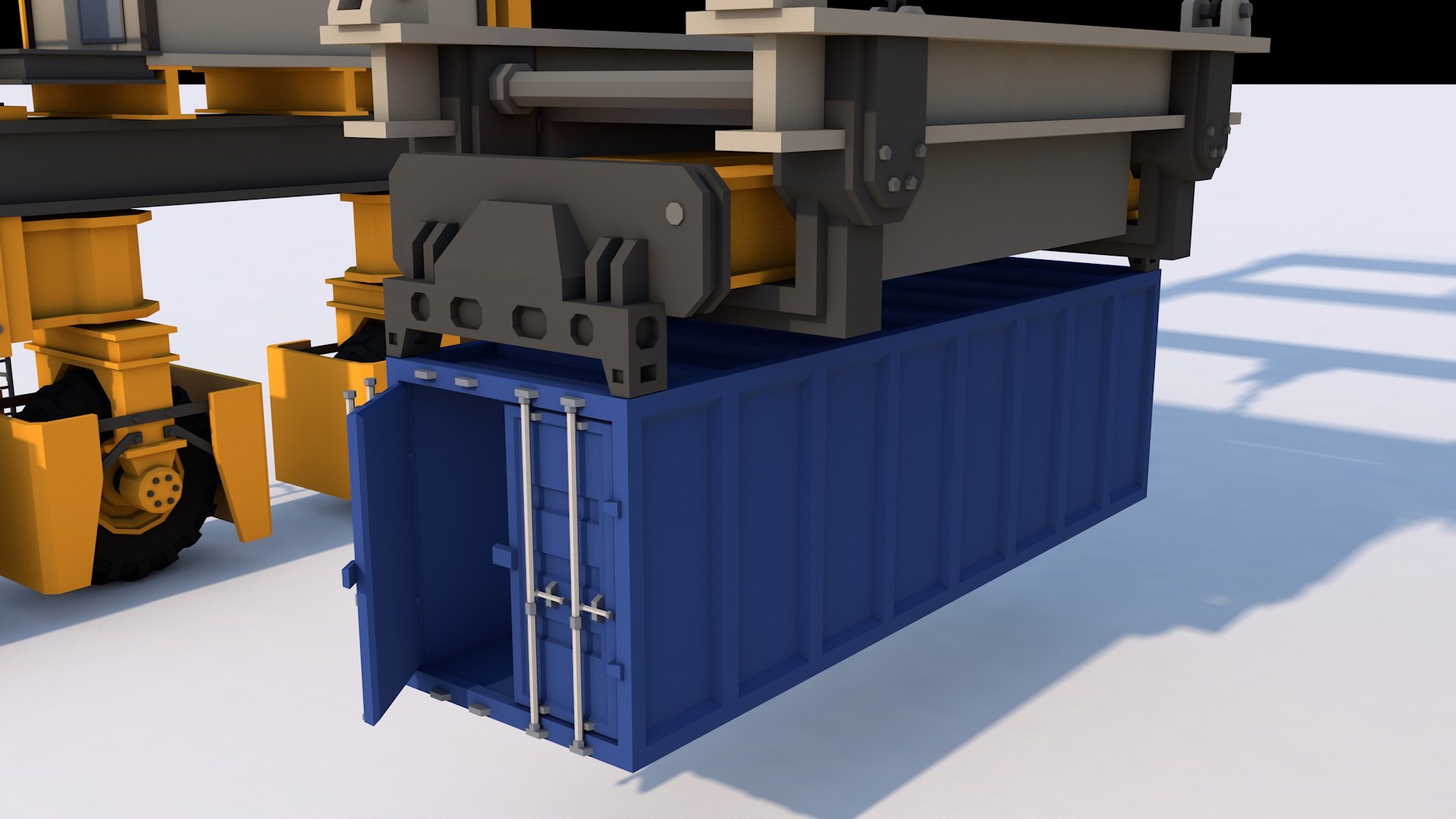 Straddle Carrier Machine 3D - TurboSquid 2202442