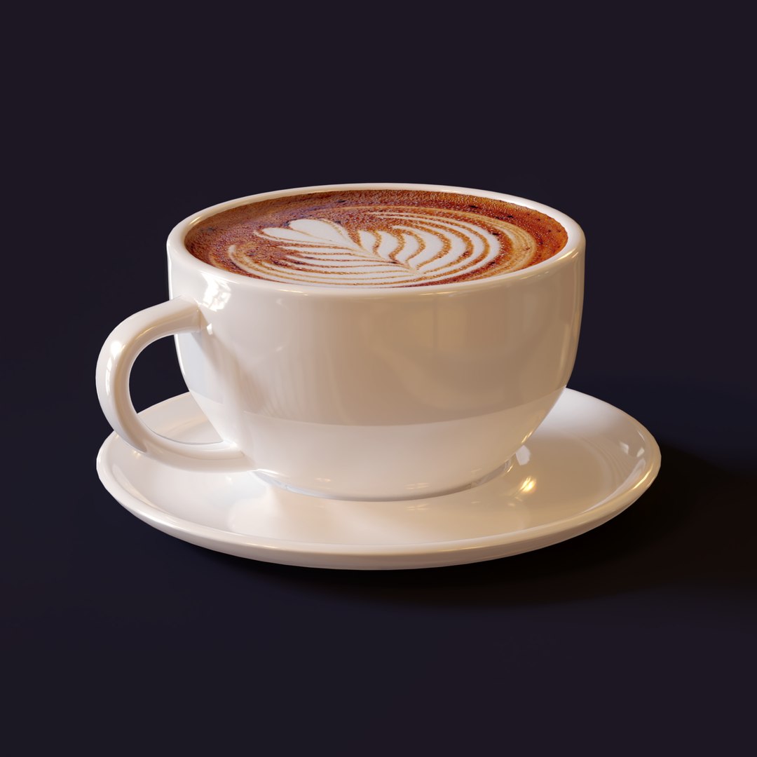 Cappuccino Cup 3D Model - TurboSquid 1645912