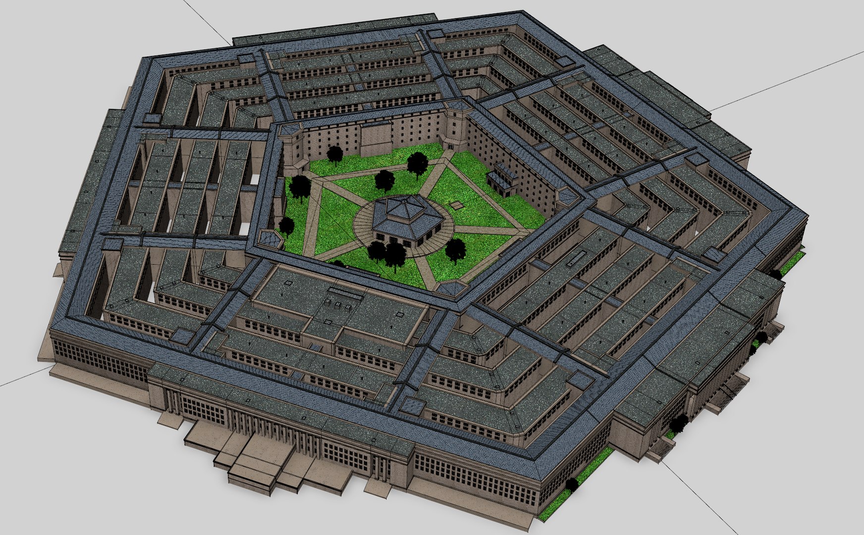 3D Model Pentagon United States - TurboSquid 1348411