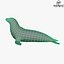 Lion de mer Low Poly