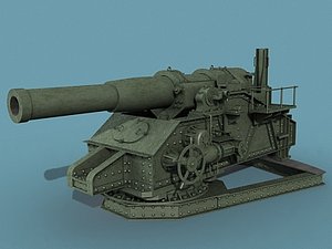 3d russian trench howitzer model