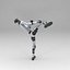 Robot Humanoid High Kick Pose FF
