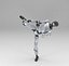 Robot Humanoid High Kick Pose FF