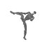 Robot Humanoid High Kick Pose FF