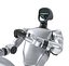 Robot Humanoid High Kick Pose FF