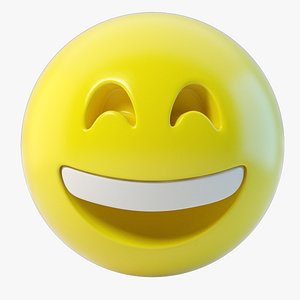 emoji happy 3D