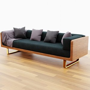 Reclaimed Wood Sofa PRO model 3D