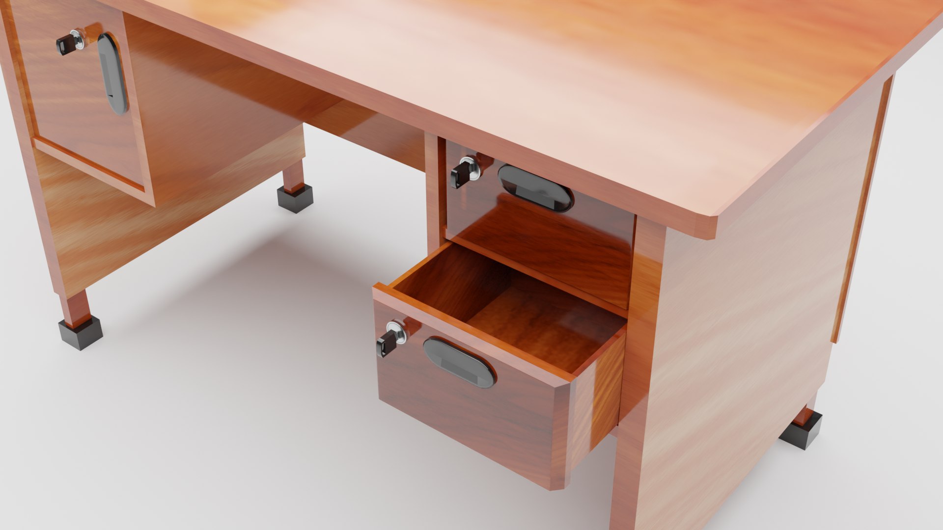 Low Poly Teachers Desk 3D 3D Model - TurboSquid 2231308