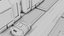 Entorno de ciencia ficción listo para el juego Low-poly