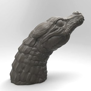 Crocodile Head sculpture