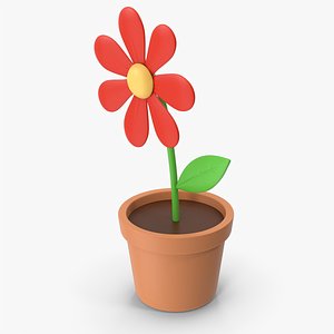 Cartoon Flower Pot