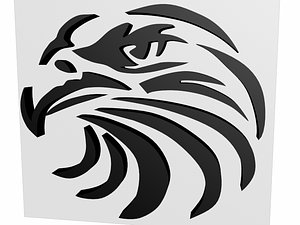 Graphic representation of the head of an eagle
