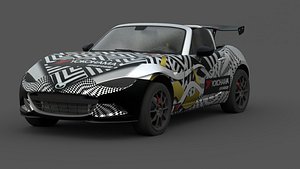Mazda MX-5 Miata 3D Model Realistic  Game Ready Roadster 3D model
