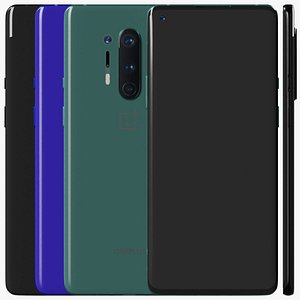 3D model OnePlus 8 Pro All Colors Smartphone