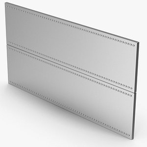 Metal Plate Riveted 3D model