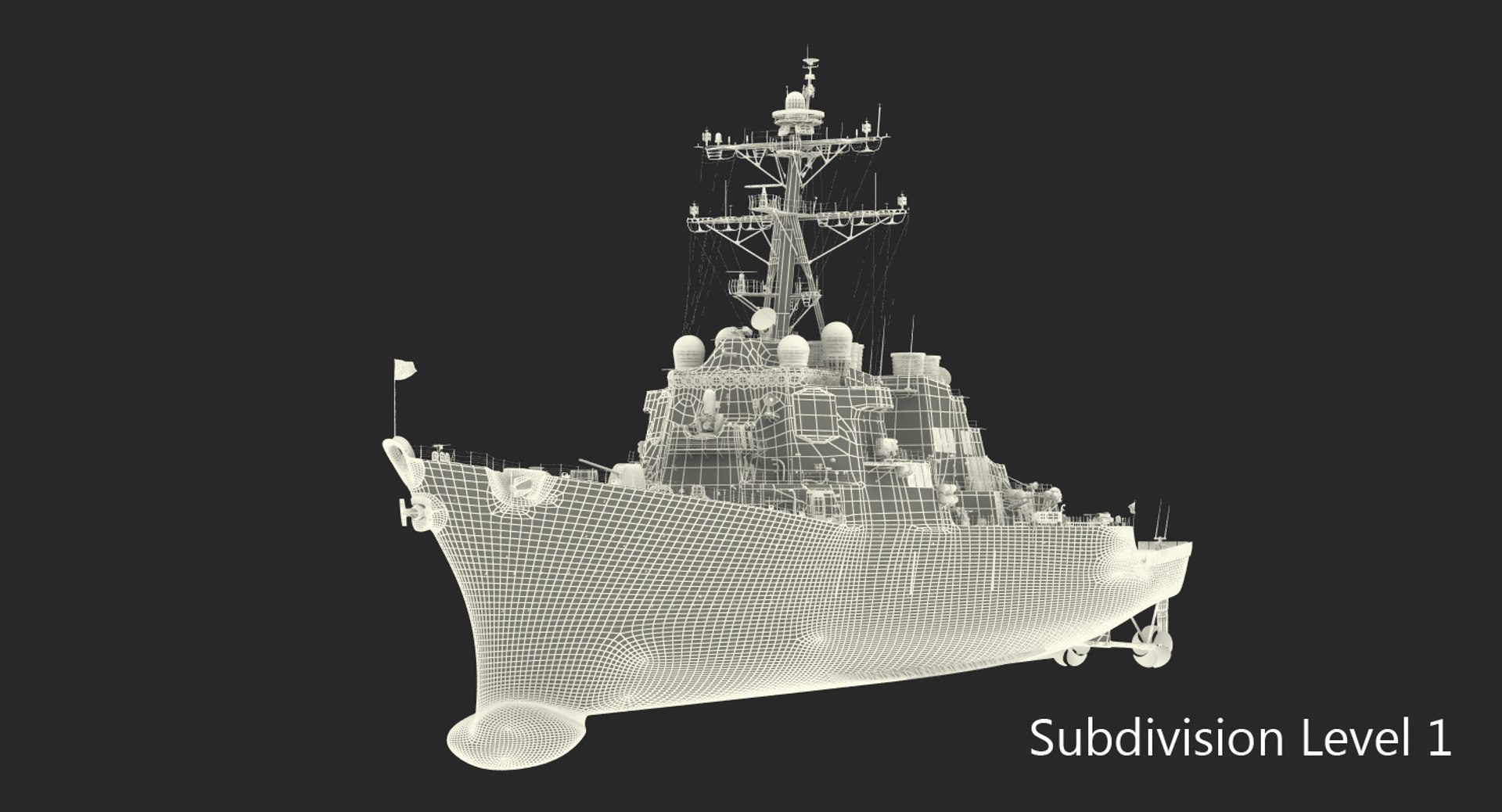 Arleigh burke destroyer porter 3D model - TurboSquid 1157592
