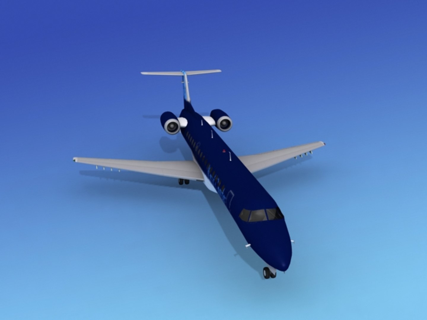 embraer erj charter world 3d max