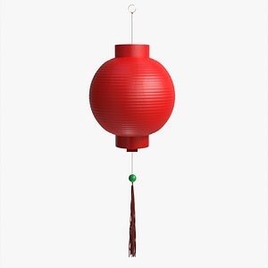 Oriental Traditional Hanging Paper Lantern 01 model