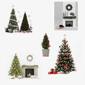 3D SALE Collection Christmas tree set 14 Bonuses